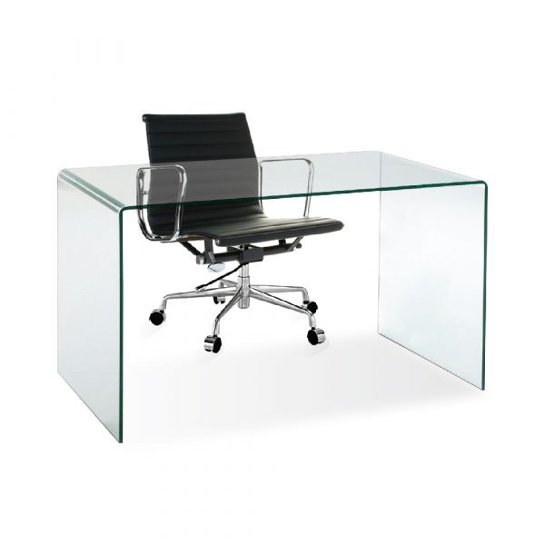 GLASS DESK T002-TEMPERED GLASS CLEAR FINISH 