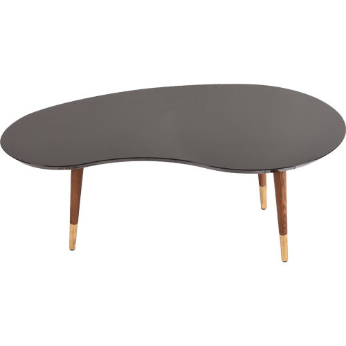 KIDNEY COFFEE TABLE BLACK GLOSS AVAILABILITY: 13 UNITS