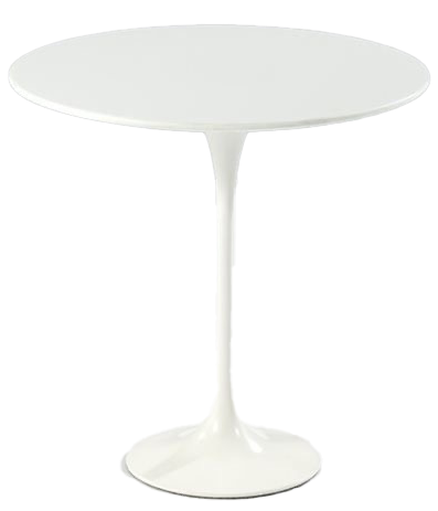 SIDE TABLE CT6132B-White Matt Top + White Matt Base