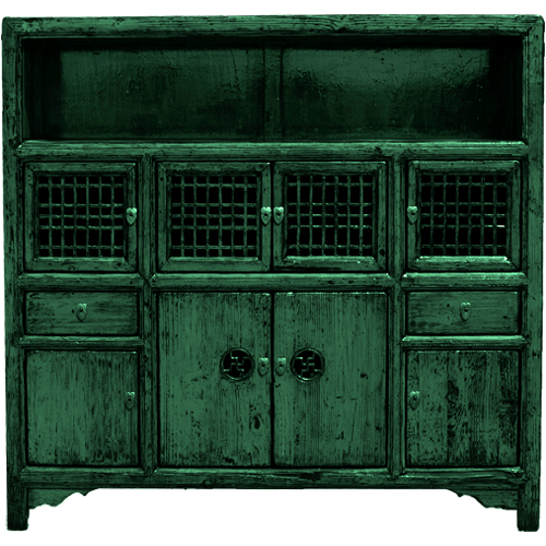 KITCHEN CABINET-GREEN AVAILABILITY: 3 UNITS
