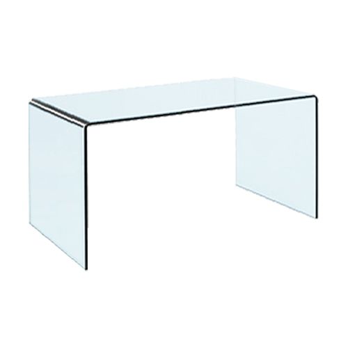 GLASS DESK T002-TEMPERED GLASS CLEAR FINISH
