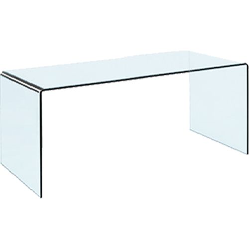 GLASS DESK T002A-TEMPERED GLASS CLEAR FINISH