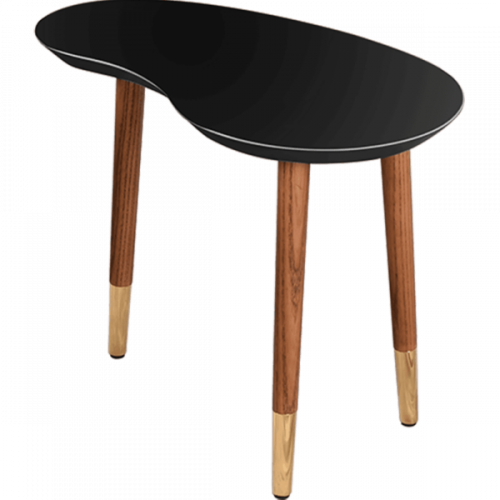 KIDNEY BEAN SIDE TABLE BLACK GLOSS AVAILABILITY: 2 UNITS