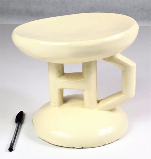 STOOL PAINTED WHITE S