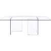 DINING TABLE DB010-TEMPERED GLASS CLEAR FINISH