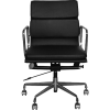 OFFICE CHAIR IA87S-322-Black Leather