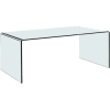 COFFEE TABLE  OD013-S TEMPERED GLASS CLEAR AVAILABILITY: 5 UNITS