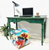 CHINESE DESK GREEN ANTIQUE PAINT FINISH AVAILABILITY: 2 UNITS
