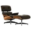 LOUNGE CHAIR WITH OTTOMAN CH4068A/D-Black Leather